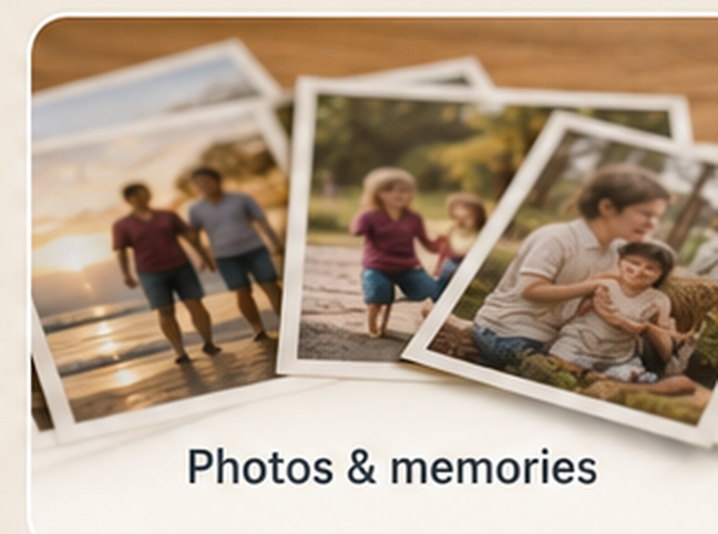 A lifetime of photos and memories.